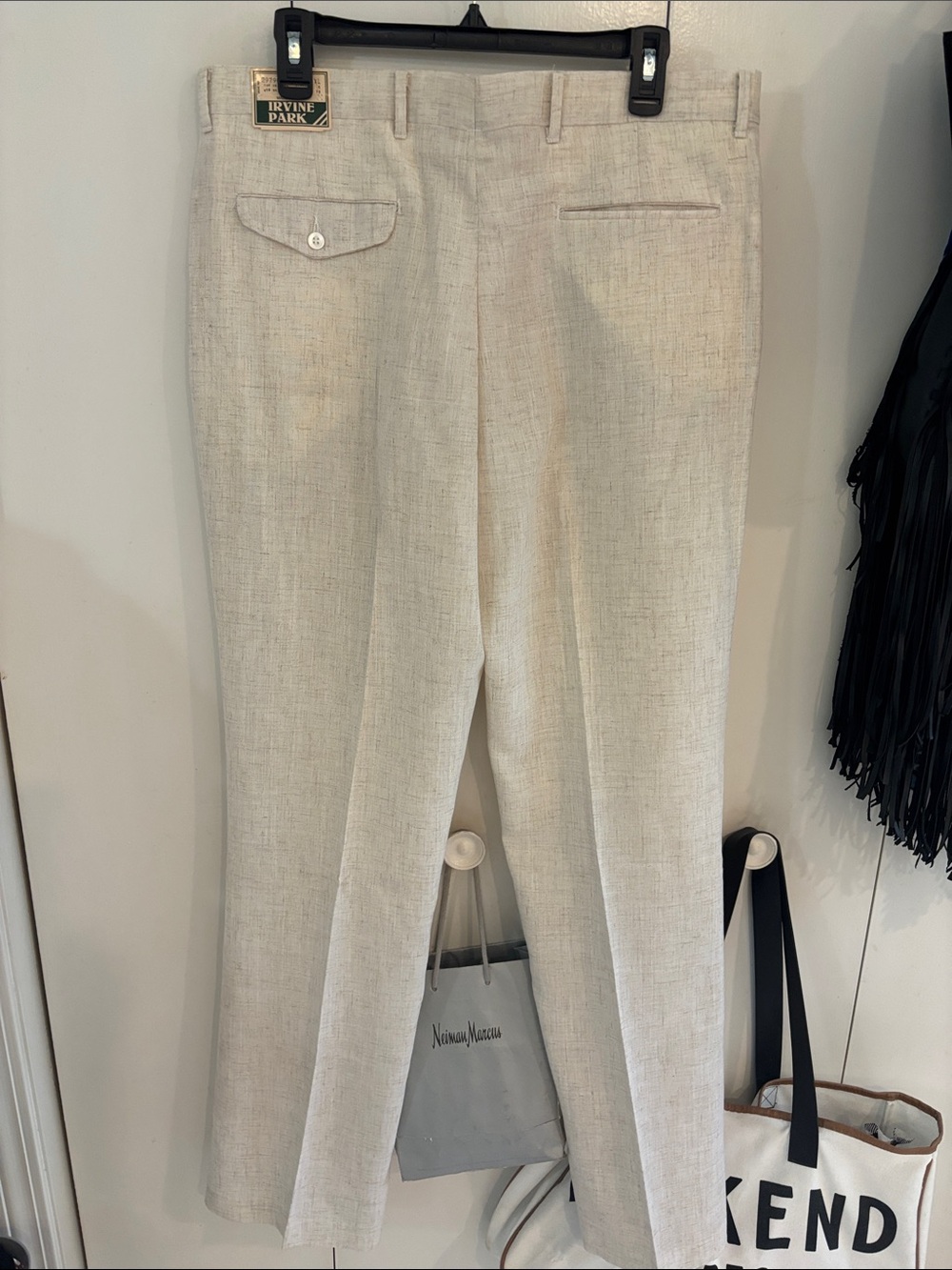Irvine Park Vintage NWT Mens Linen blend pants,36xXL length - Picture 3 of 6